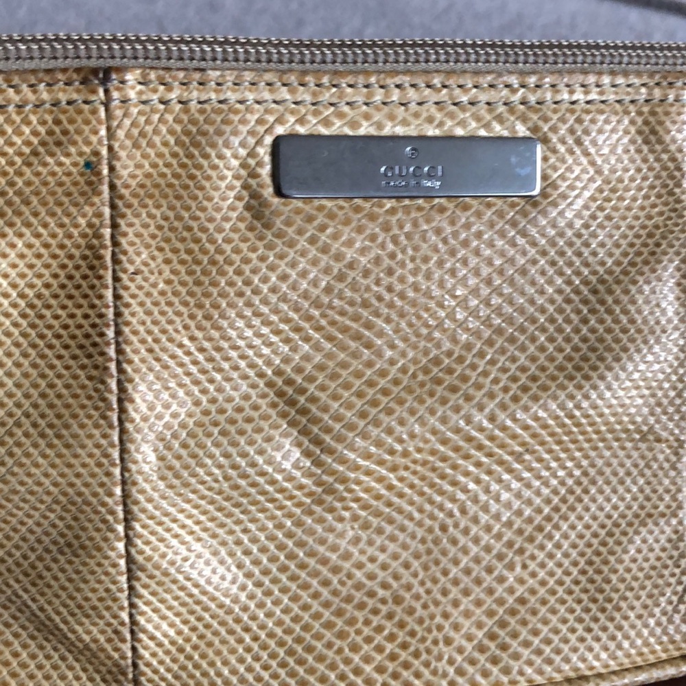 90s snakeskin Gucci clutch serial number 071982123 - Picture 3 of 6